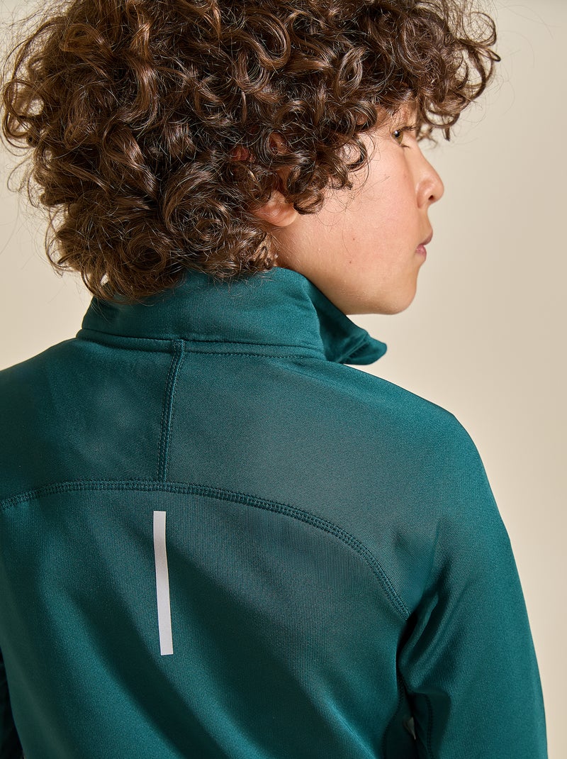 Chaleco deportivo cuello alto con cremallera - (ekstract) Verde - Kiabi