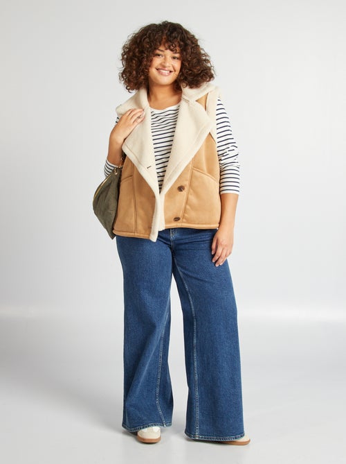 Chaleco efecto borreguito - Kiabi