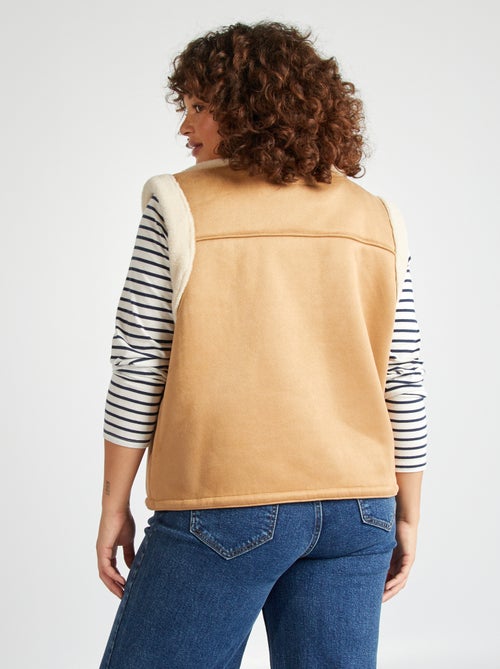 Chaleco efecto borreguito - Kiabi