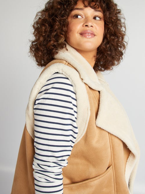 Chaleco efecto borreguito - Kiabi