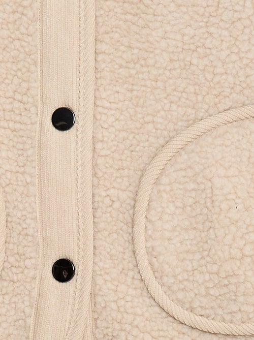 Chaleco efecto borreguito sin mangas - Kiabi