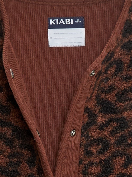 Chaleco efecto borreguito sin mangas - Kiabi