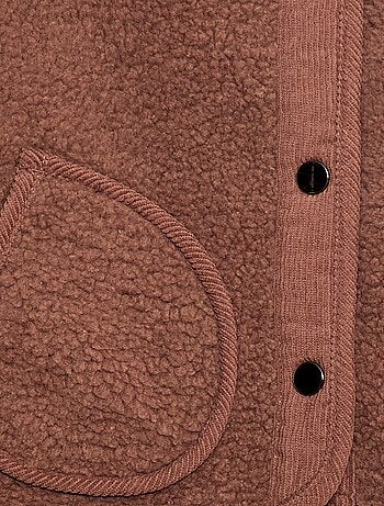 Chaleco efecto borreguito sin mangas