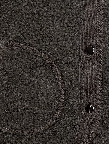 Chaleco efecto borreguito sin mangas