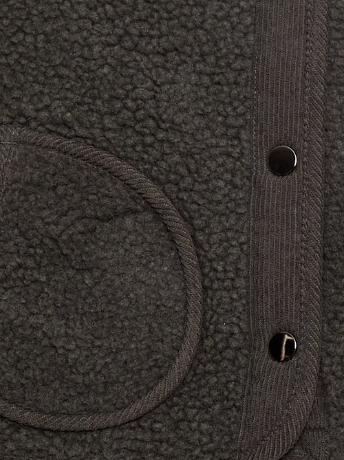 Chaleco efecto borreguito sin mangas - Kiabi