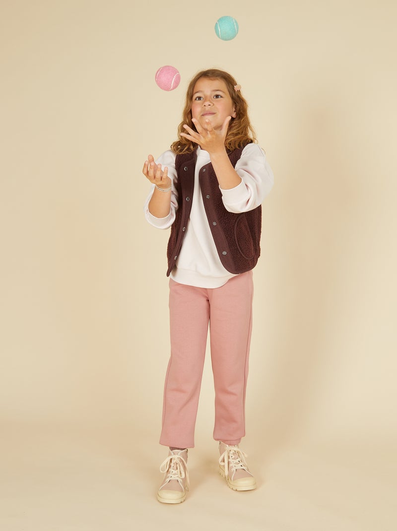 Chaleco efecto borreguito sin mangas Purpura - Kiabi