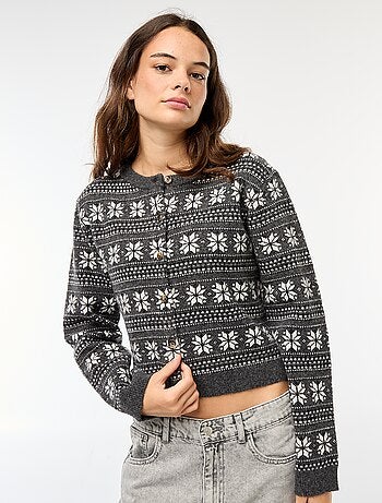 Chaleco en jacquard