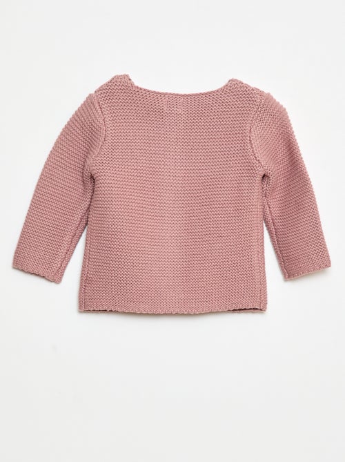 Chaleco en punto musgo - Kiabi