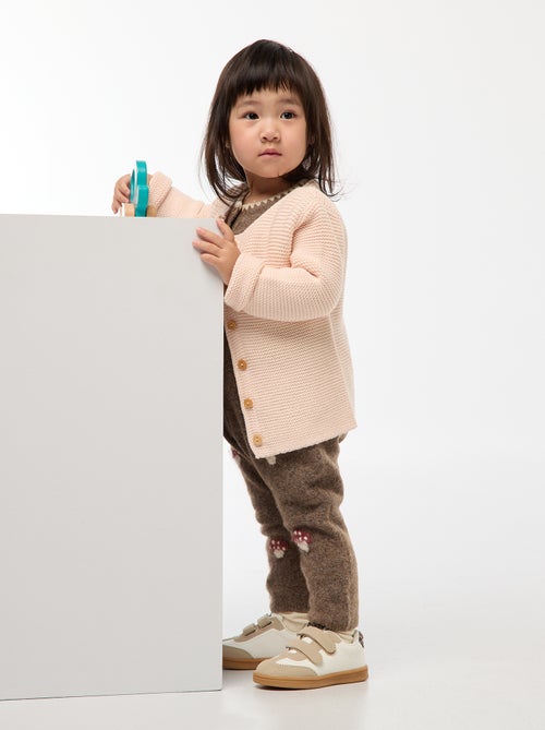 Chaleco en punto musgo - Kiabi