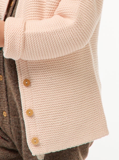 Chaleco en punto musgo - Kiabi