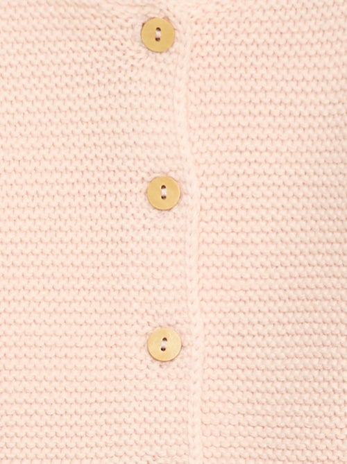 Chaleco en punto musgo - Kiabi