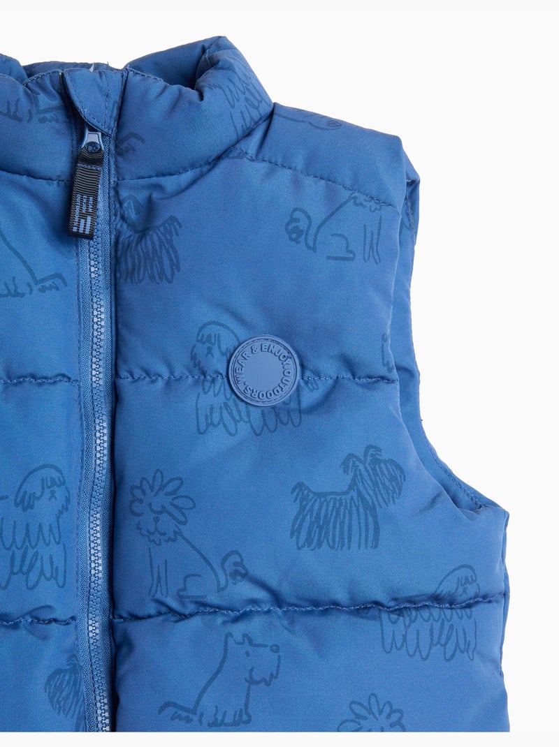 Chaleco estampado, mo fashion Azul - Kiabi