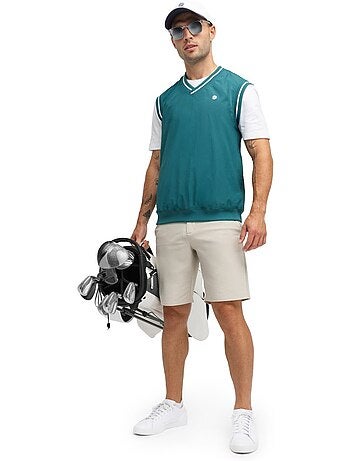 Chaleco golf cortavientos hombre golf hombre putt teal