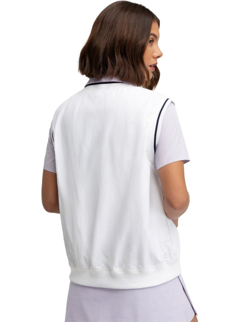 Chaleco golf cortavientos mujer golf mujer grace Blanco - Kiabi