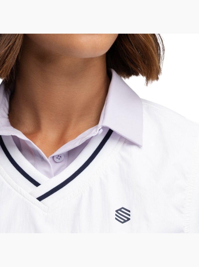 Chaleco golf cortavientos mujer golf mujer grace Blanco - Kiabi