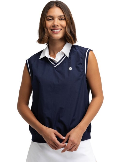 Chaleco golf cortavientos mujer golf mujer grace navy - Kiabi