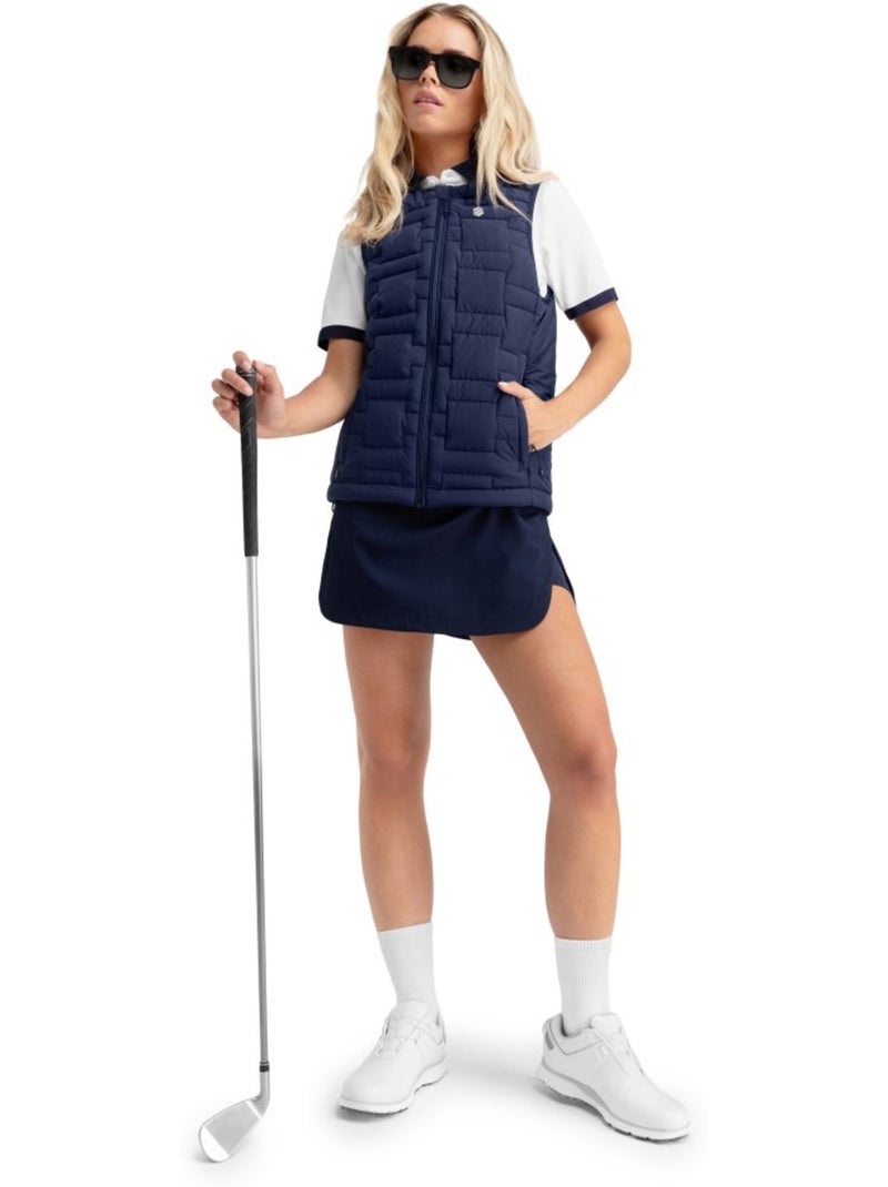 Chaleco golf insulado mujer golf mujer royal-w Azul marino - Kiabi