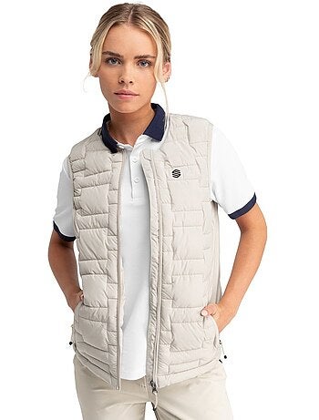 Chaleco golf insulado mujer golf mujer royal-w sand
