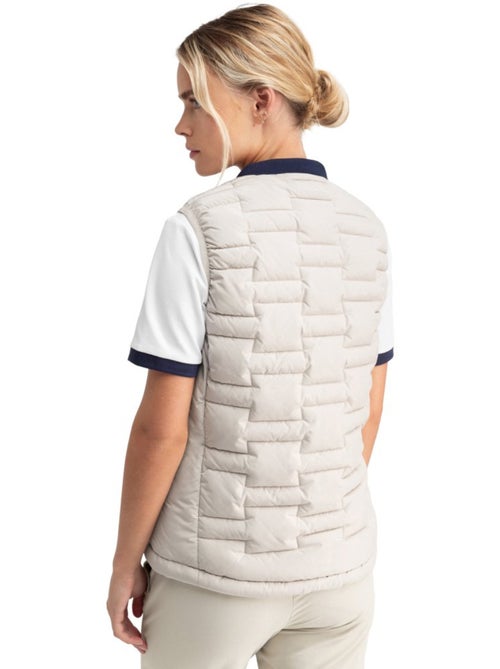 Chaleco golf insulado mujer golf mujer royal-w sand - Kiabi