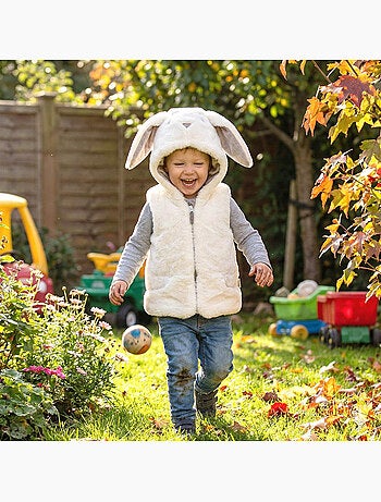 Chaleco infantil sin mangas con capucha | Cute