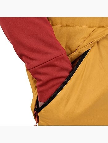 Chaleco insulado ultraligero montaña hombre hombre ararat mustard