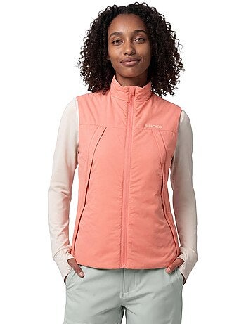 Chaleco insulado ultraligero montaña mujer mujer ararat-w coral