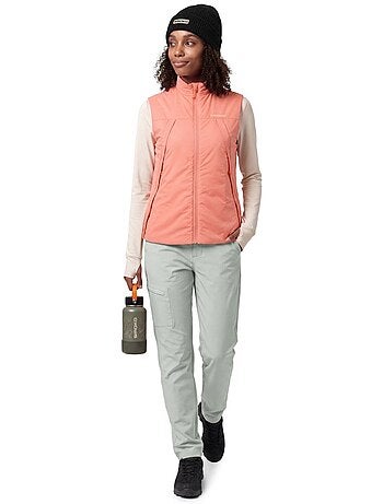 Chaleco insulado ultraligero montaña mujer mujer ararat-w coral