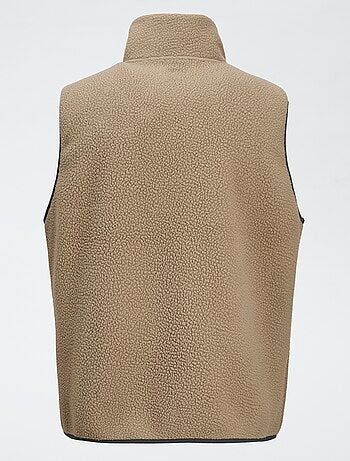 Chaleco 'JJrebel' con efecto borreguito contrastado