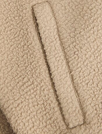 Chaleco 'JJrebel' con efecto borreguito contrastado