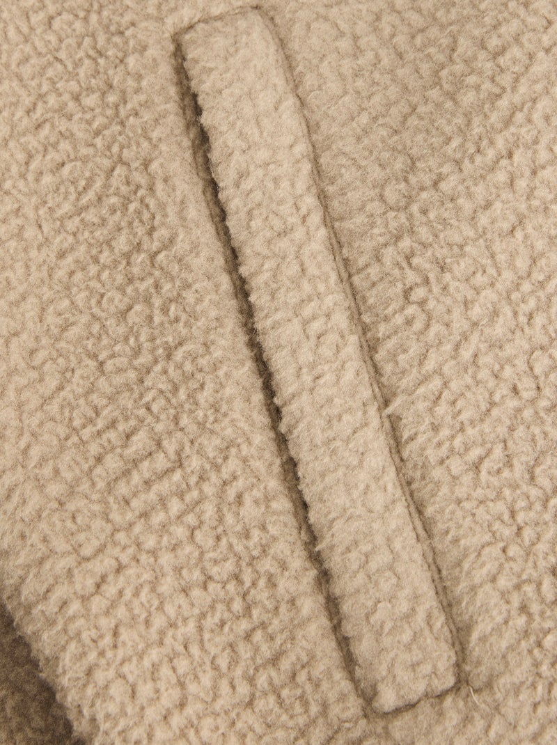 Chaleco 'JJrebel' con efecto borreguito contrastado Beige - Kiabi