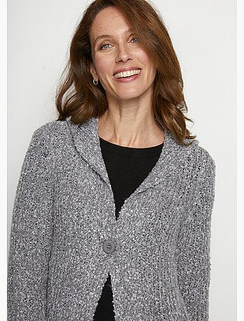 Chaleco largo con capucha - Afibel