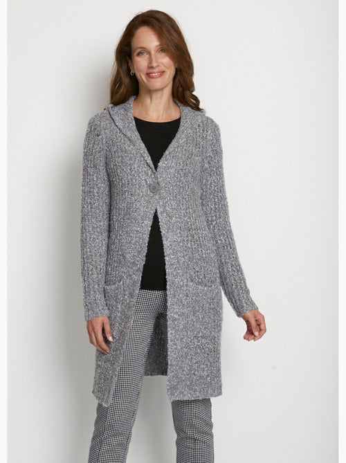 Chaleco largo con capucha - Afibel - Kiabi