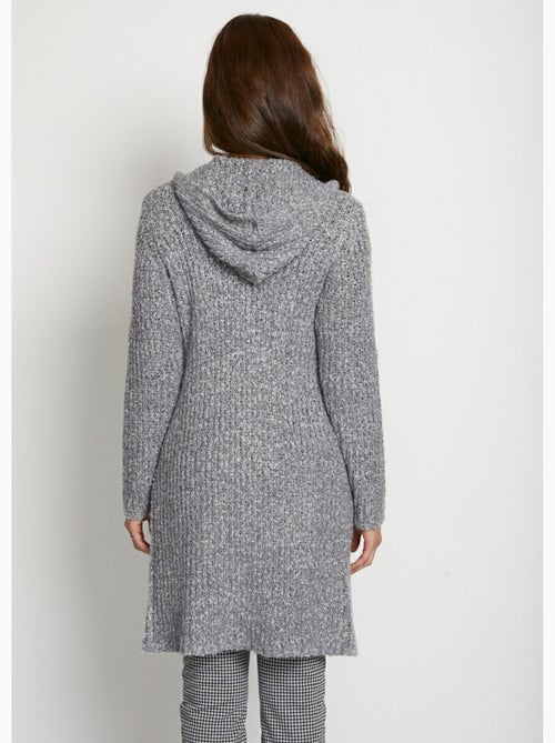 Chaleco largo con capucha - Afibel - Kiabi