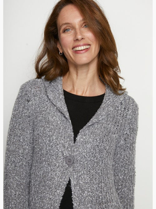 Chaleco largo con capucha - Afibel - Kiabi