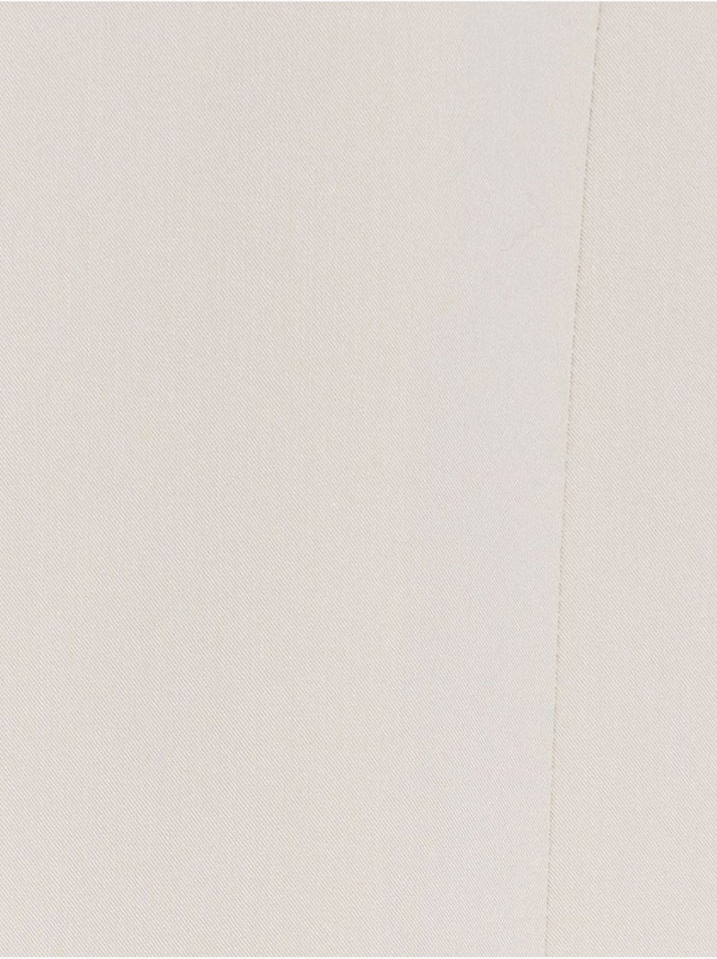 Chaleco largo de crepé tejido con detalle cut-out dilvin Crema - Kiabi