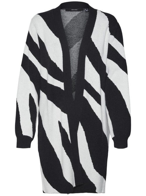 Chaleco largo estampado vero moda para mujer - Kiabi Chaleco largo estampado vero moda para mujer - Kiabi