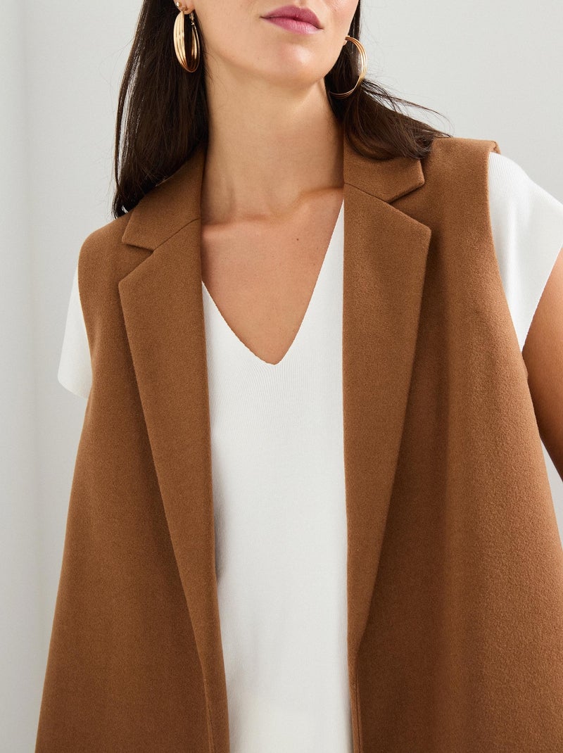 Chaleco largo, MO Fashion Beige - Kiabi