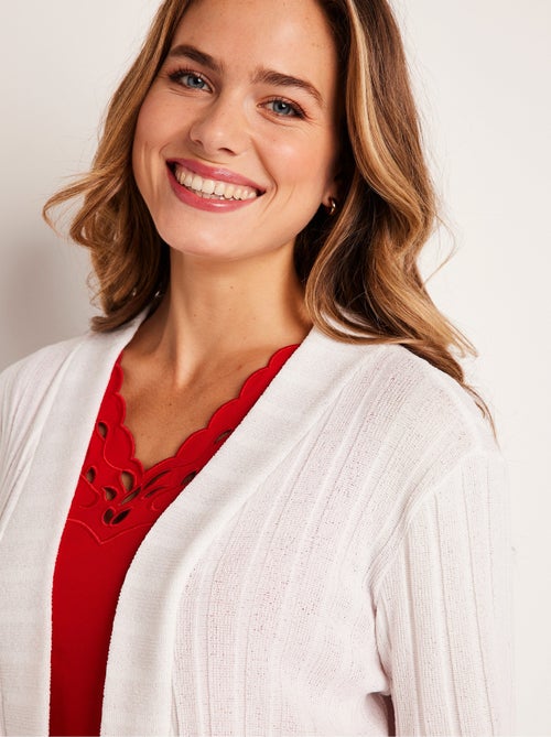 Chaleco largo recto - Afibel - Kiabi