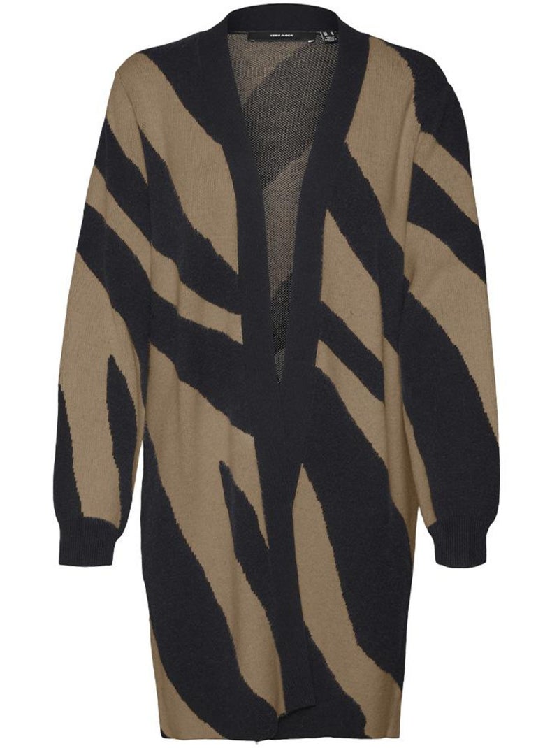 Chaleco Largo Vero Moda para Mujer - Beige/Negro - Kiabi