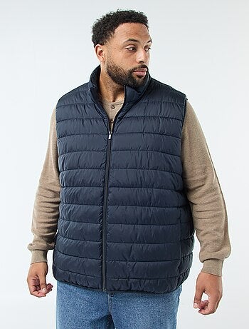 Chaleco acolchado ligero sin mangas con cuello alto