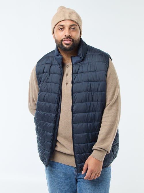 Chaleco ligero sin mangas con cuello alto - Kiabi