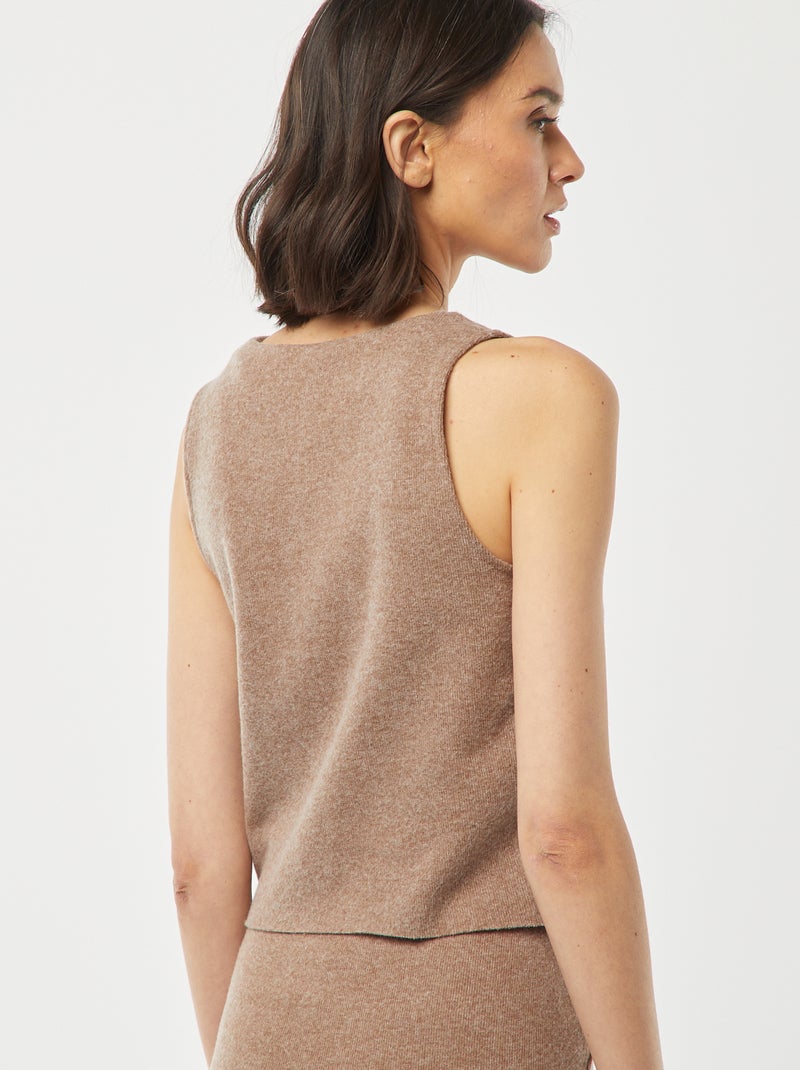 Chaleco Marron - Kiabi