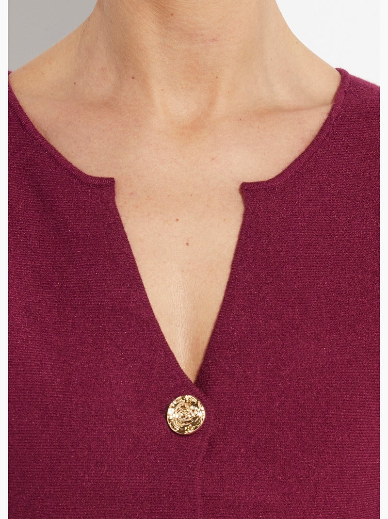 Chaleco peplum con botones metálicos - AFIBEL Burdeos - Kiabi