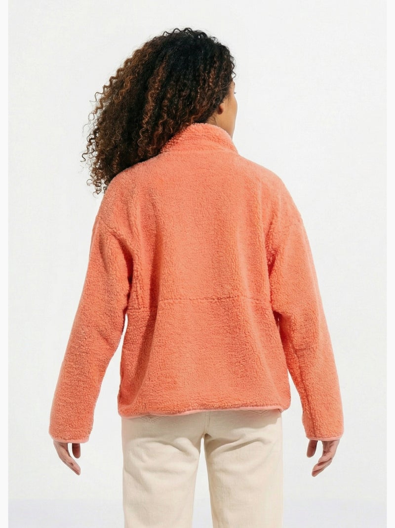 Chaleco polar cálido con cremallera y cuello alto. - AFIBEL Naranja - Kiabi