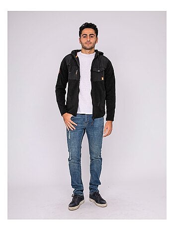 Chaleco polar con capucha y cremallera ZIGGY