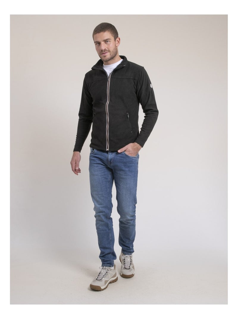 Chaleco polar con cremallera WECATLON Negro - Kiabi