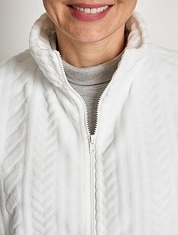Chaleco polar sin mangas con cremallera y tacto suave - Afibel
