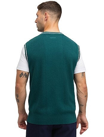 Chaleco punto golf cuello de pico hombre golf hombre carnoustie teal