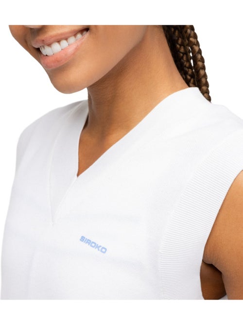 Chaleco punto tenis cuello de pico mujer tenis mujer smash - Kiabi Chaleco punto tenis cuello de pico mujer tenis mujer smash - Kiabi