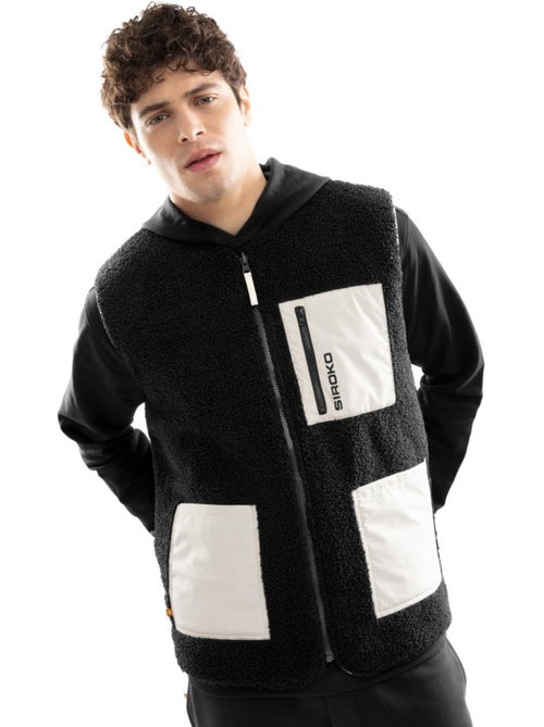 Chaleco reversible de sherpa y acolchado hombre lifestyle hombre tromso - Kiabi